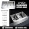 Anzzi Elysian 36" Farm House 40/60 Dual Basin Handmade Kitchen Sink K-AZ3620-3B - alternate 9